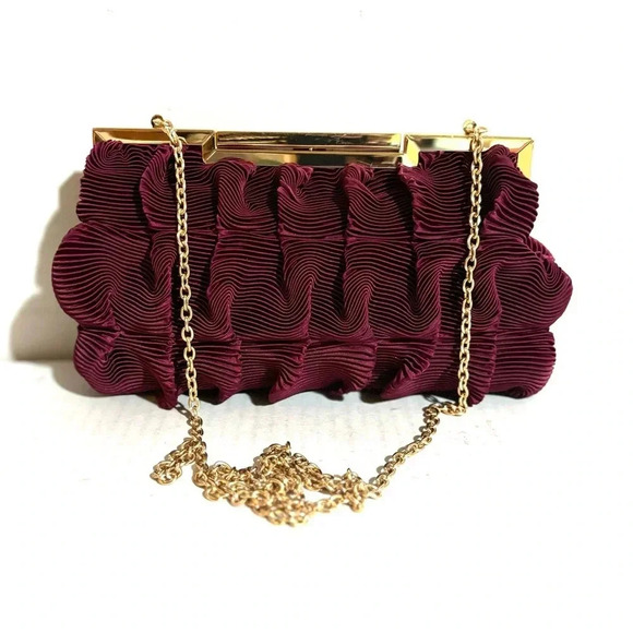 Jewel Badgley Mischka Handbags - Jewel badgley mischka Burgundy polyester handbag
